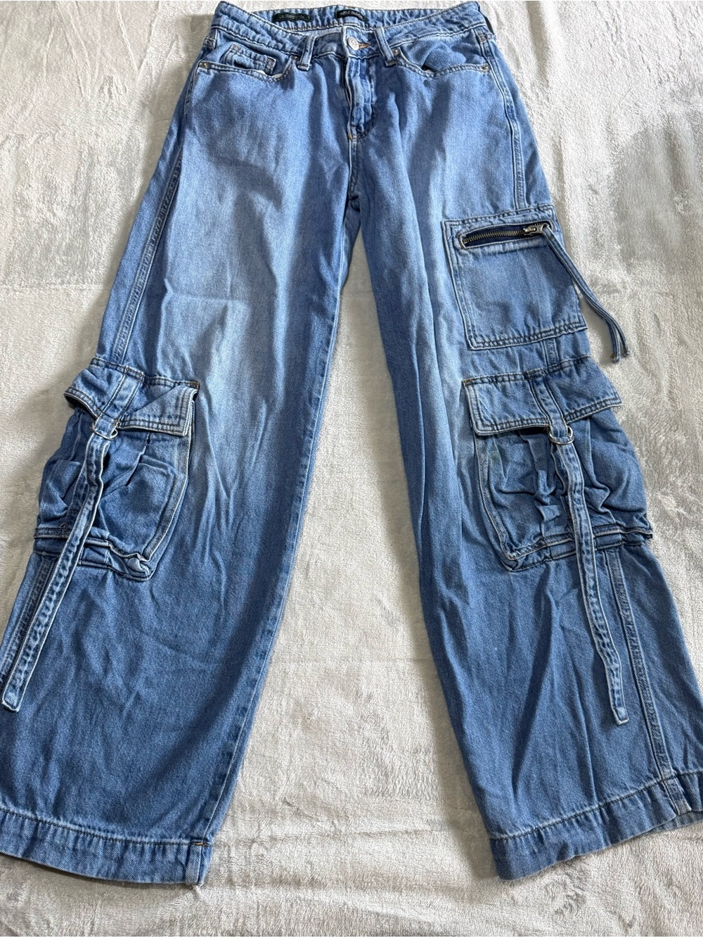 wild fable Light Blue Cargo Jeans